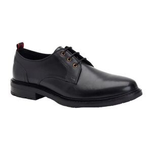 Base London Mens Dime Leather Derby Shoes / Black